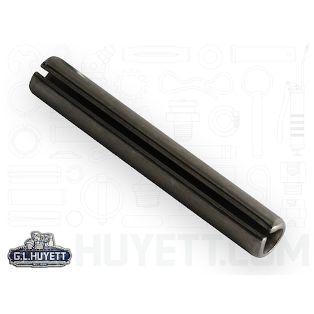 Spirol Slotted Spring Pin, 3/8 in Outside Dia, 2-1/2 in L, Stainless Steel, 1 PK SPSP-375-2500